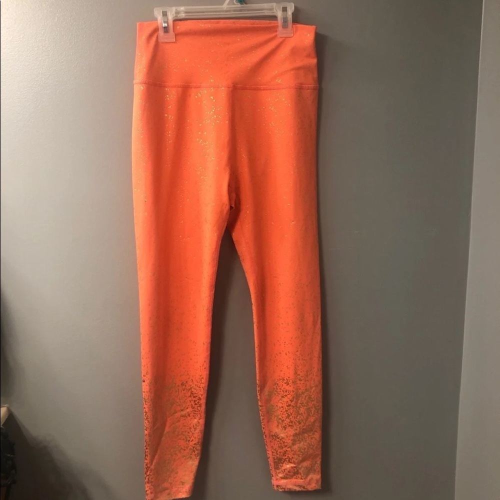 Buffbunny rose gold coral leggings